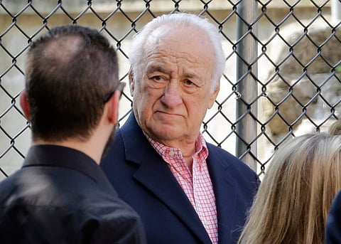 FILE - Actor Jerry Adler arrives for the funeral service of James Gandolfini, star of "The Sopranos," in New York's the Cathedral Church of Saint John the Divine, Thursday, June 27, 2013. (AP Photo/Richard Drew, file)