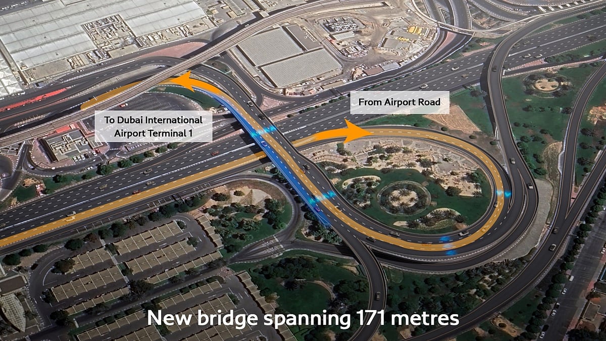 Dubai’s Roads and Transport Authority awards a contract to widen and upgrade the bridge leading to Terminal 1 of Dubai International Airport