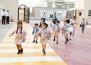 First day after summer break at Delhi Private school in Sharjah in 2025. Photo used for illustrative purposes