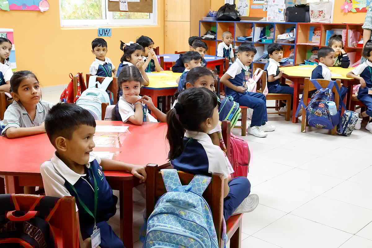 First day after summer break at Delhi Private school in Sharjah.