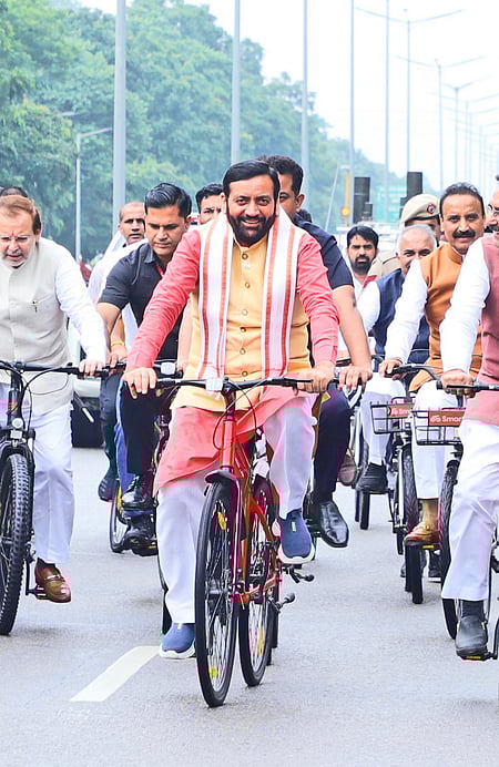 "Exercise keeps a person active. Prime Minister Narendra Modi has called for the 'Fit India, Healthy India' movement. When we do yoga and exercise, we remain healthy," an official statement, quoting the Chief Minister, said.