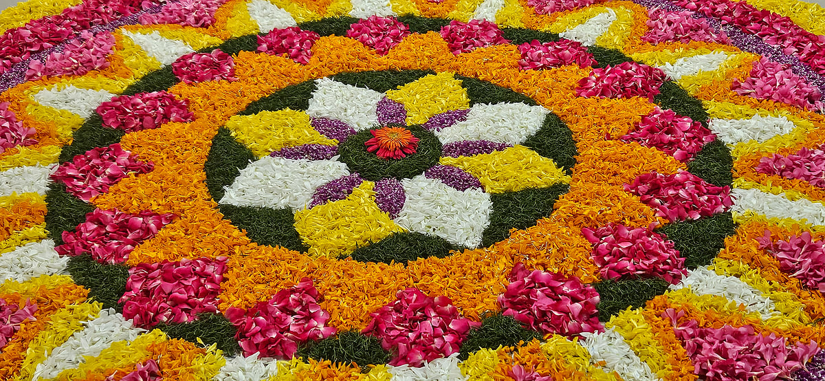 onam flower decoration