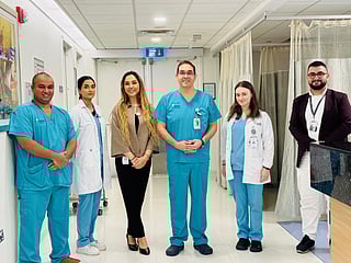 Doctors who implemented the complex Selective Internal Radiation Therapy (SIRT)  at American Hospital Dubai 