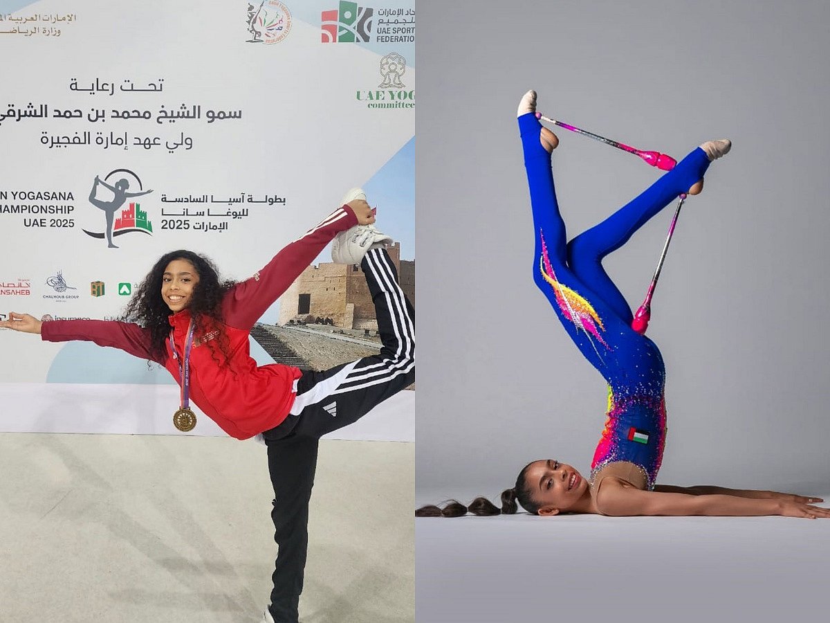 Lamia Al Farsi, UAE’s rising rhythmic gymnast, clinched gold at the Asian Yogasana Championship in Fujairah earlier this month.