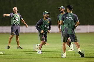 Pakistan cricket team gear up with intense nets in Dubai
