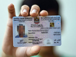 The Emirates ID is issued by the Federal Authority for Identity, Citizenship, Customs and Port Security (ICP). Picture used for illustrative purposes.