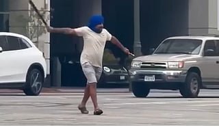 Sikh man armed with machete shot by US police