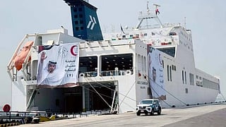 UAE's 9th Hamdan humanitarian ship departs to Gaza under 'Operation Chivalrous Knight 3'
