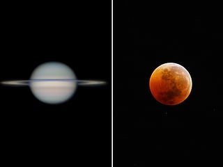 See the corn moon and Saturn from Mleiha Park