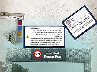Abu Dhabi’s weather alerts help reduce accidents