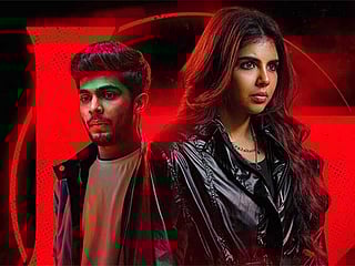 Kalyani Priyadarshan and Naslen in 'Lokah Chapter One: Chandra', out in UAE cinemas now