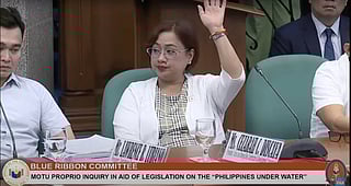 Sarah Discaya attends the Senate Blue Ribbon Committee hearing on flood control projects on Monday (September 1, 2025). The Discayas own 9 contracting firms, some of which were named by President Marcos as among the 15 construction companies having secured a disproportionate share of flood control projects in the Philippines. Between July 2022 and May 2025, under the Marcos administration, the government allocated over ₱545 billion ($9.55 billion) for nearly 9,855 flood-control projects nationwide. The Discaya's Alpha & Omega alone was awarded 103 projects valued at approximately ₱7.3 billion ($127.87 million).