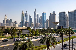 The Dubai skyline.