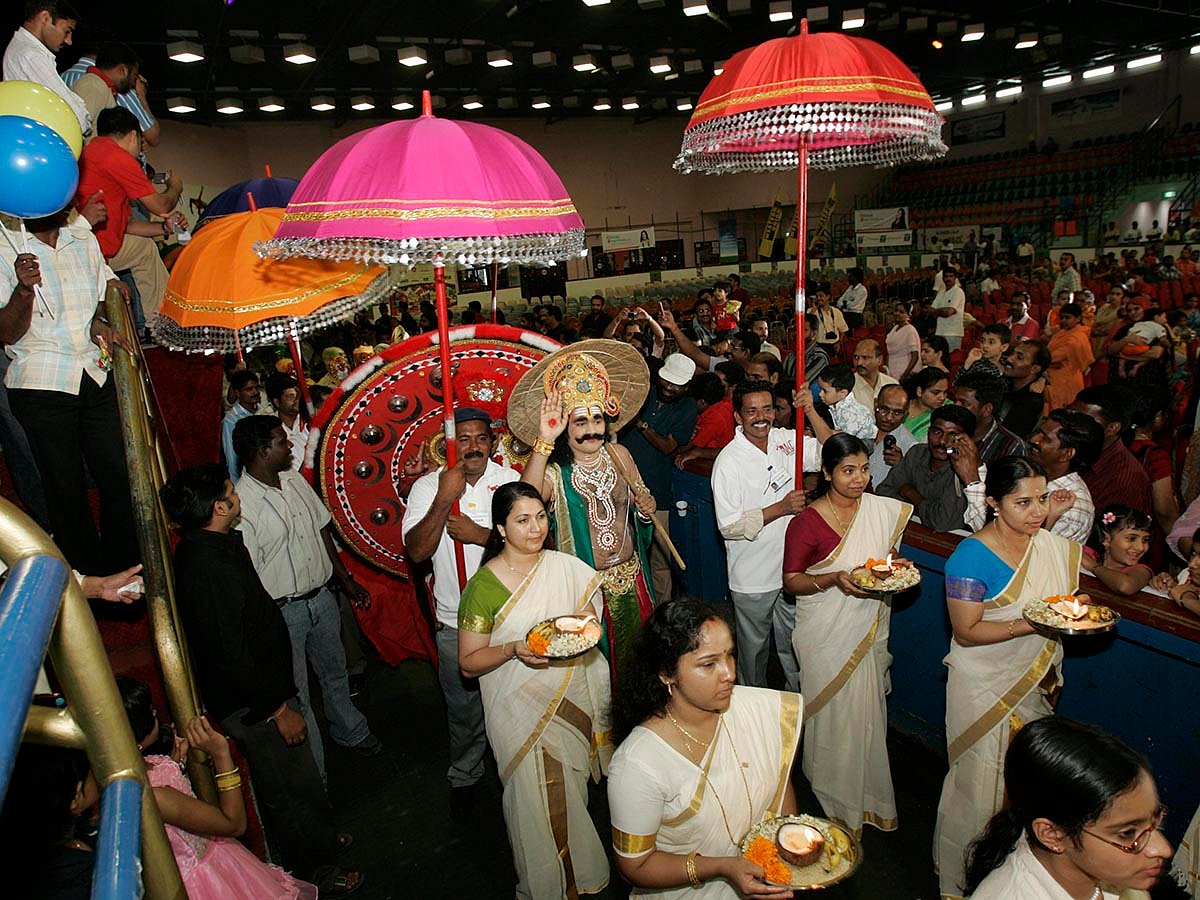 For decades, Onam has united the Malayali community in the UAE in a colourful blend of tradition and expatriate spirit. What began as small family gatherings in the late 1970s and 1980s has grown into one of the most anticipated cultural celebrations on the expatriate calendar. Above, members of the Indian community celebrate Onam with artistic performances and traditional festivities at Al Nasr Leisureland in Dubai, August 17, 2007.