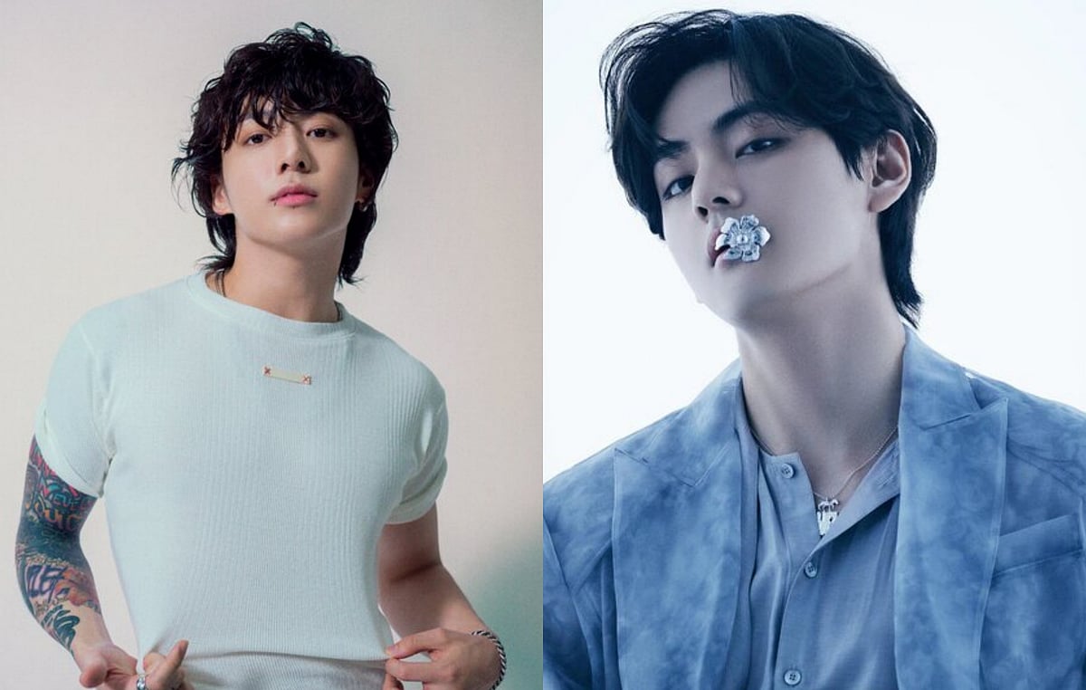 Both Jungkook and V have very different home aesthetics: Jungkook goes noir, V goes for the wild touches. 
