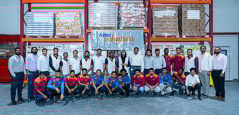 Aster Volunteers and Emirates Red Crescent dispatch 20,000 food kits to support Gaza 