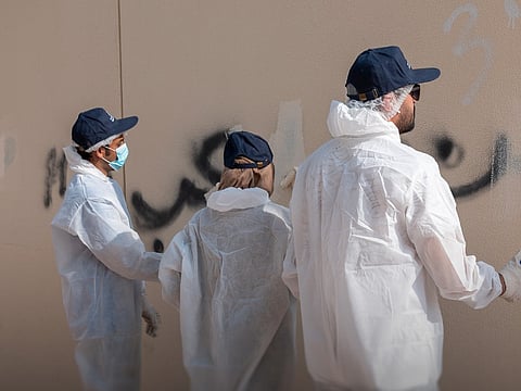 Dubai Municipality has launched a volunteering initiative to repaint walls affected by random graffiti.