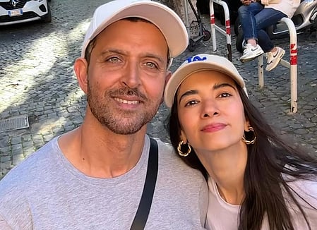 Hrithik Roshan lauded Saba Azad for her performance in the film. 