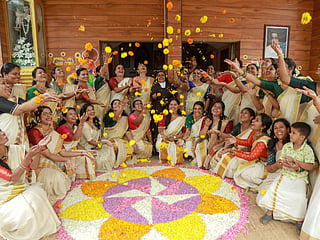 Teachers in Kochi celebrate Onam with floral decorations and cultural festivities, marking Kerala’s harvest festival that honours King Mahabali and the spirit of unity. The annual celebration, which honours the legendary King Mahabali and the spirit of unity, once again brought together people of all ages and backgrounds.