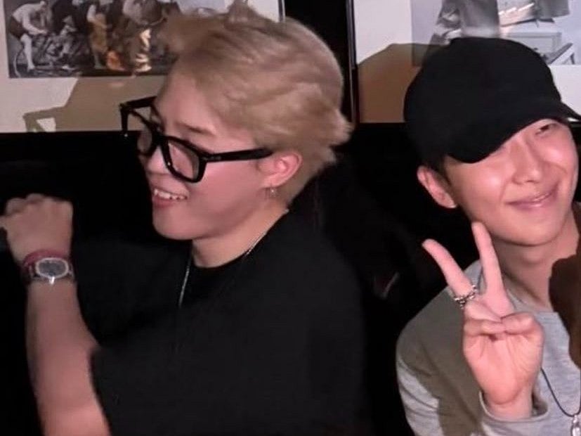Jimin and RM were at an event, and the photos have gone viral on social media. 