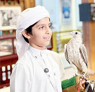 9-year-old falconer captivates Abu Dhabi exhibition