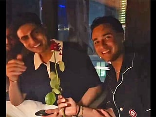 Shubman Gill gets red rose from Abhishek on birthday