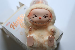 A Pop Mart Labubu collectible doll 