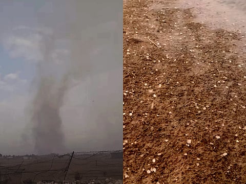 UAE weather alert: Whirlwind, heavy rain, and hail in Abu Dhabi, Al Ain; authorities advise caution