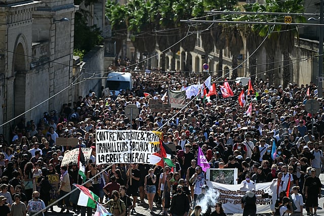 ‘Block everything’: Protests grip France as new PM starts job