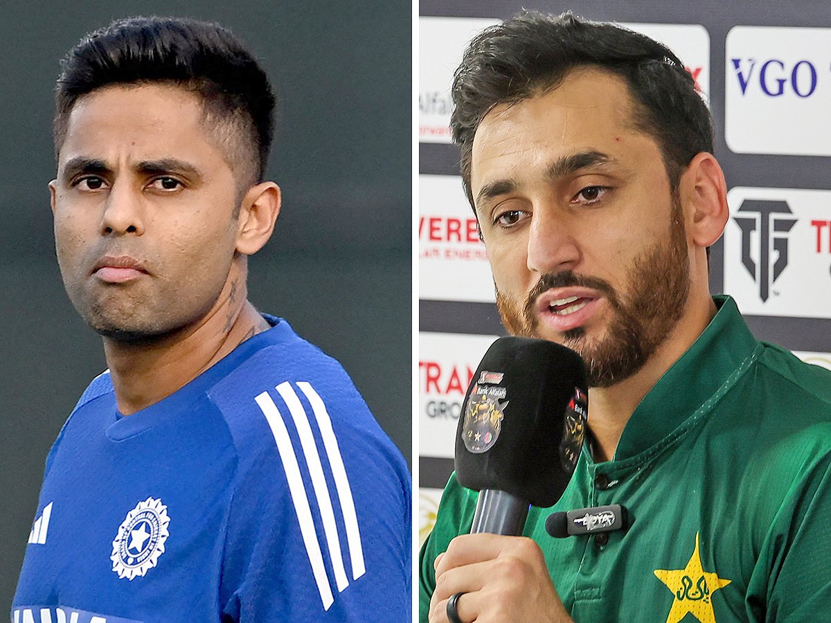 India captain Suryakumar Yadav and Pakistan skipper Salman Ali Agha
