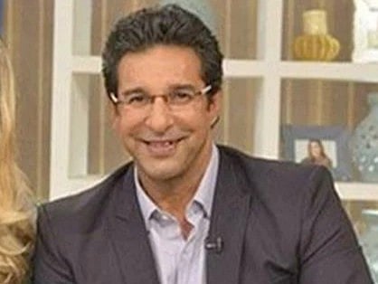 Wasim Akram and his wife Shaniera