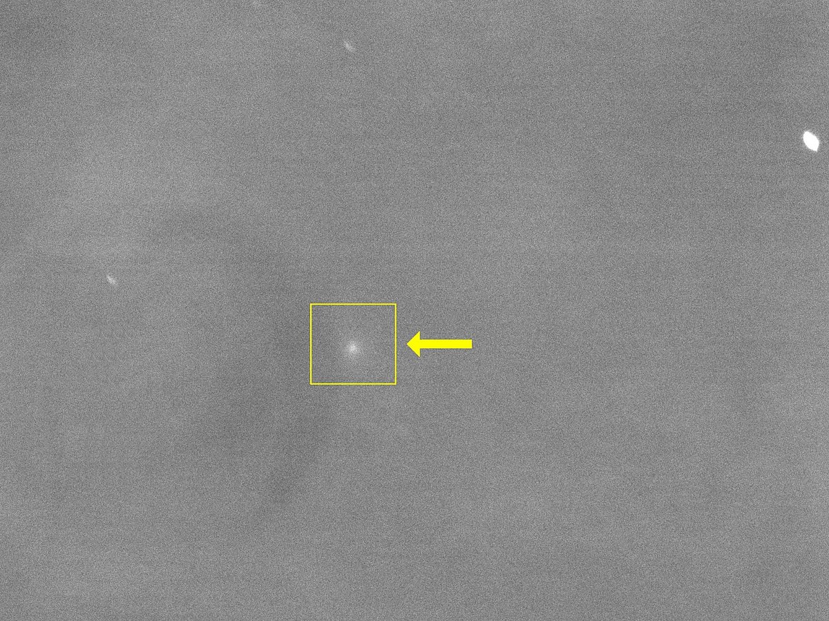 Amateur astronomers can view SWAN25B with a small telescope