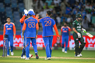 Indian players skip handshake with Pakistan as Asia Cup clash ends in frosty silence in Dubai on Sunday. IANS photos