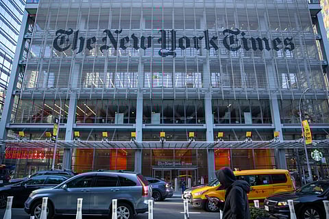 The New York Times reported last week that Trump had threatened legal action against it in relation to its articles on a lewd birthday note allegedly given to sex offender Jeffrey Epstein.