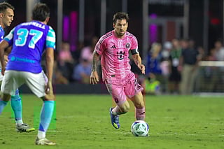Inter Miami's Argentine forward Lionel Messi controls the ball during the Major League Soccer (MLS) non-conference regular season soccer match against Seattle Sounders FC at Chase Stadium in Fort Lauderdale, Florida on September 16, 2025.