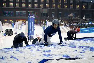 Chilling feats at Ski Dubai’s Ice Warrior Challenge