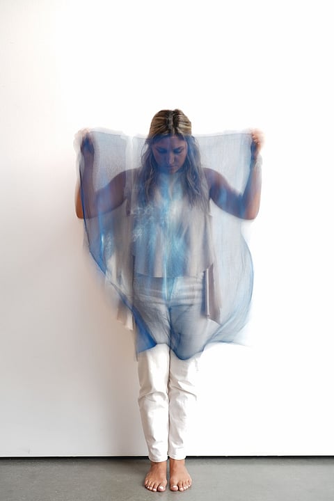 Sheikha Lateefa bint Maktoum reopens Nad Al Sheba 1 gallery with 'Of Liminal Threads' by Ranim AlHalaky
