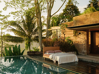 Heveya's new Bamboo Lyocell Mocha & Cream bed sheet