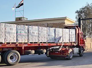 Over 125 UAE aid trucks entered Gaza via Rafah crossing
