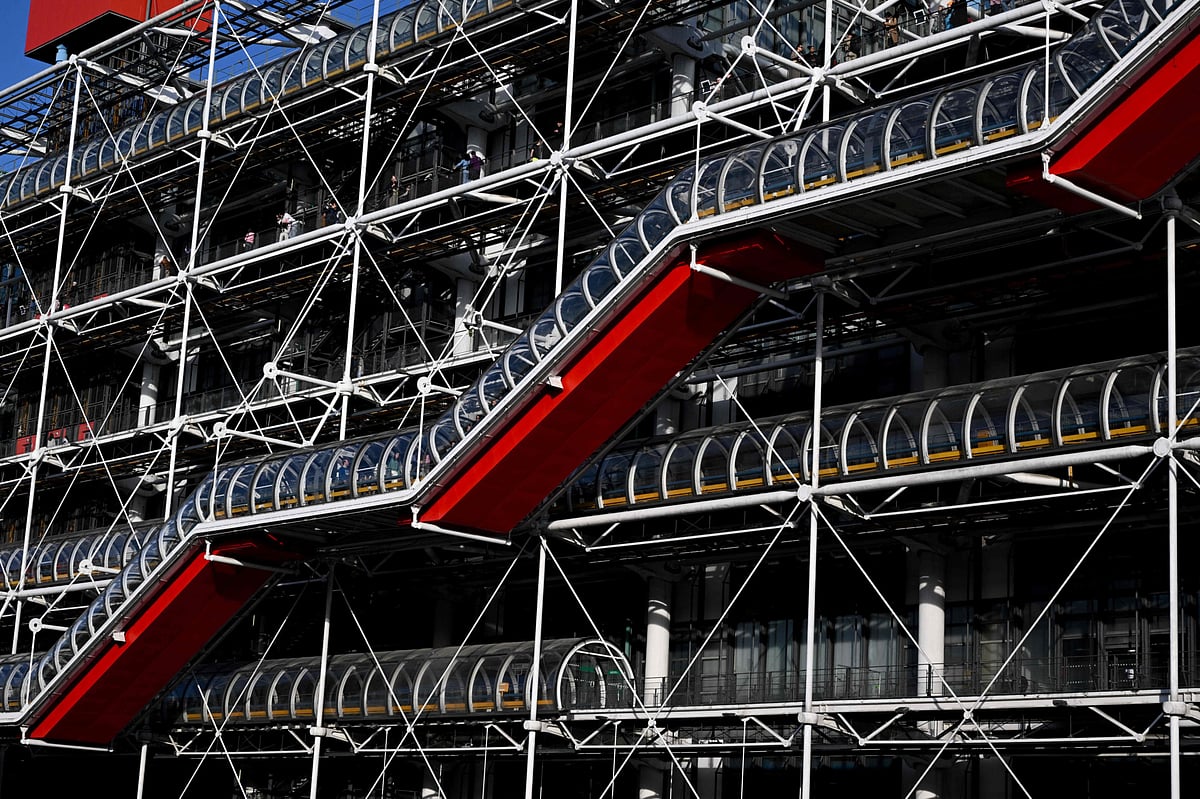 The museum, famed for its multicoloured exterior and exposed piping and escalators, draws millions of visitors every year to admire the architecture as much as the art.