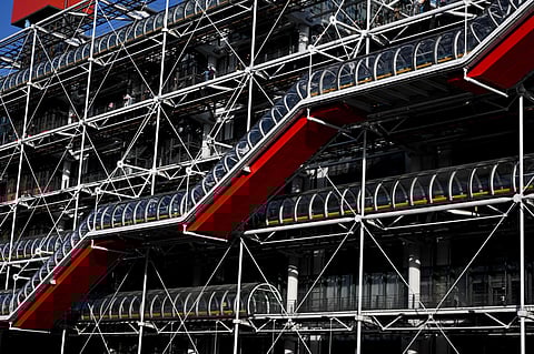 The museum, famed for its multicoloured exterior and exposed piping and escalators, draws millions of visitors every year to admire the architecture as much as the art.