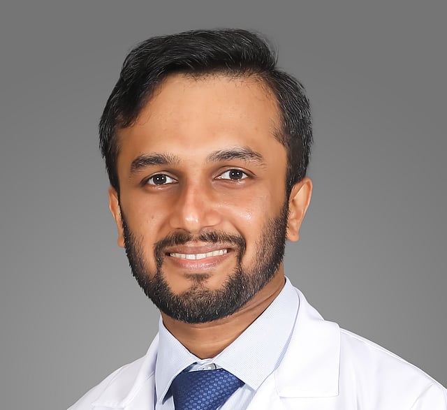 Dr Krishna Sarin MS Nair, Specialist Interventional Cardiology at Aster Hospital, Qusais