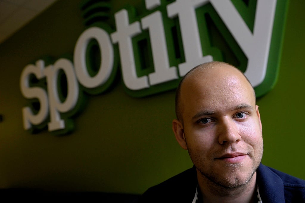 FILE - Spotify founder and CEO Daniel Ek poses for a photo in Stockholm, Sweden, June 18, 2009.