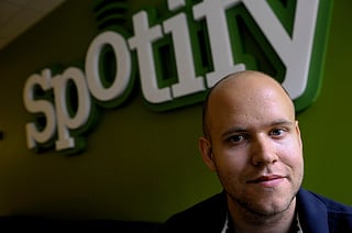 FILE - Spotify founder and CEO Daniel Ek poses for a photo in Stockholm, Sweden, June 18, 2009.