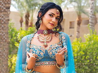Ready for Mehendi: Channel a fun vibe in this vibrantly embroidered choice, and pair it with  colourful jewellery.