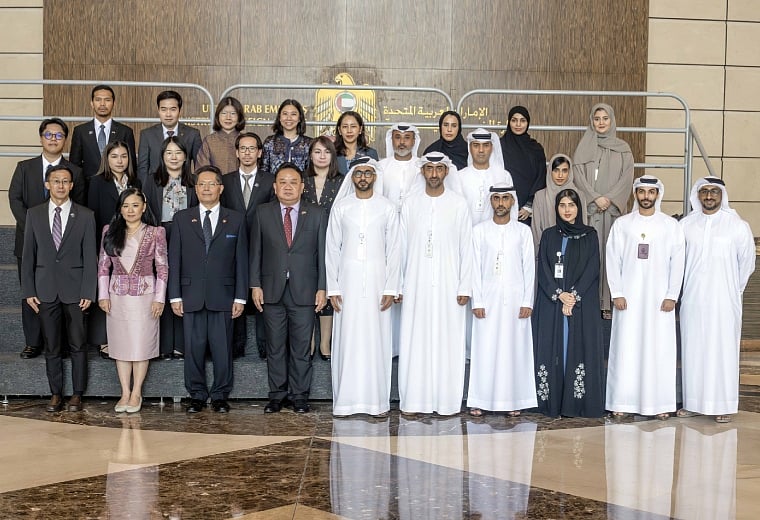 Officials from UAE and Thailand during the consular consultations meeting to enhance cooperation in Abu Dhabi