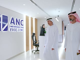 Ammar bin Humaid visits Ajman New Projects Centre
