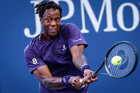 France’s Gael Monfils at the US Open tennis tournament at the USTA Billie Jean King National Tennis Center in New York City, on August 26, 2025.