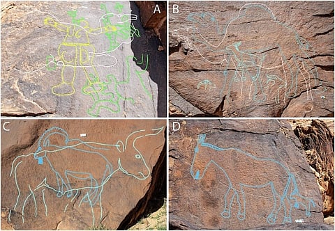 Saudi Arabia unveils 12,000-year-old rock art discovery in Al Nafud desert