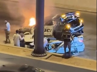 The suspect in the stolen vehicle reportedly managed to evade capture. 